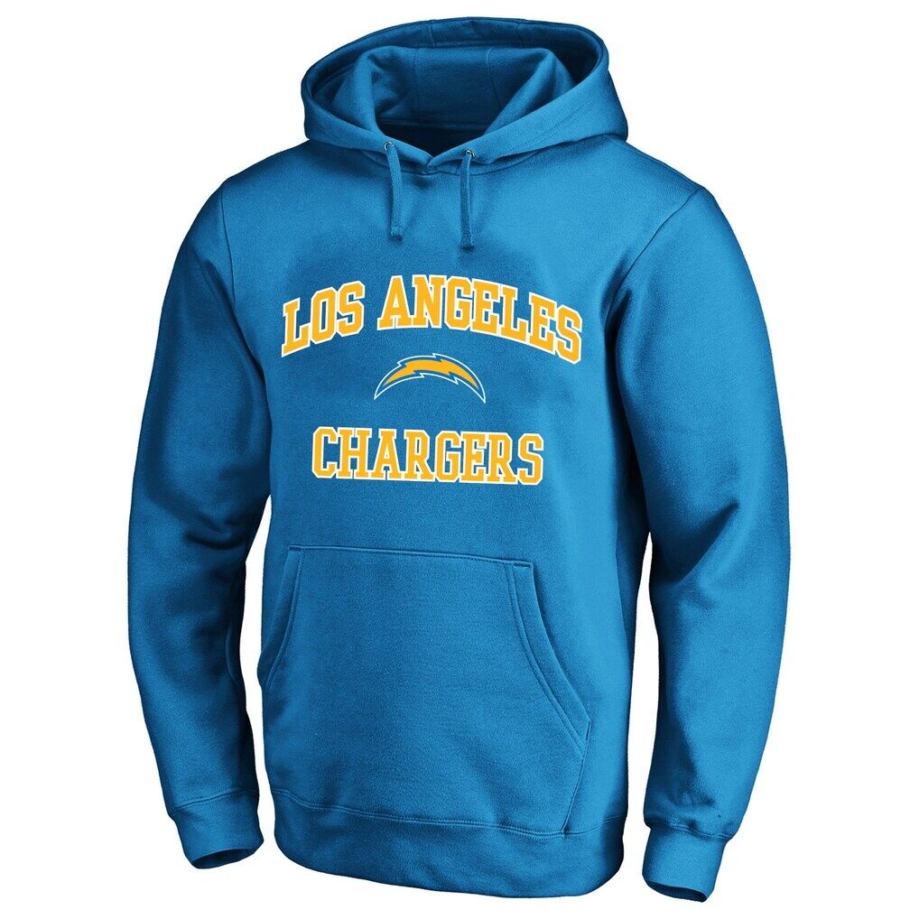 Los Angeles Chargers Fashion7 Big & Tall Heart & Soul Hoodie - Powder Blue