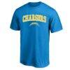 Los Angeles Chargers Fashion7 Big & Tall Arch Logo T-Shirt - - Front View