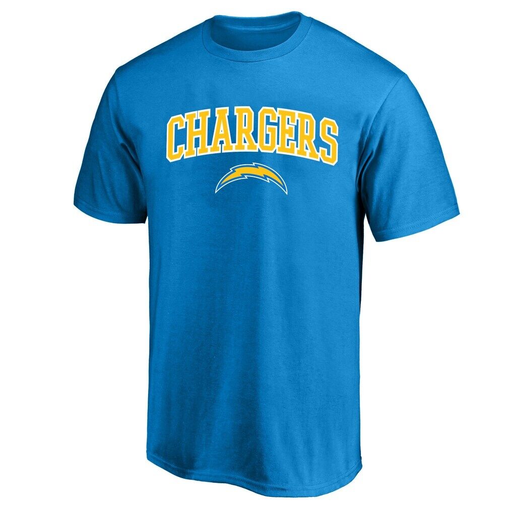 Los Angeles Chargers Fashion7 Big & Tall Arch Logo T-Shirt - Powder Blue
