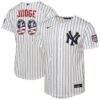 Aaron Judge New York Yankees Nike Youth USA 250 Fourth of July Home Replica Jersey - White - Front View