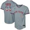 Juan Soto New York Mets Nike Youth USA 250 Fourth of July Road Replica Jersey - Gray - Front View