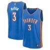 Jared McCain Oklahoma City Thunder Fashion7 Fast Break Replica Jersey - Blue - Front View