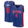 Jalen Duren Detroit Pistons Fashion7 Fast Break Replica Jersey - Blue - Front View