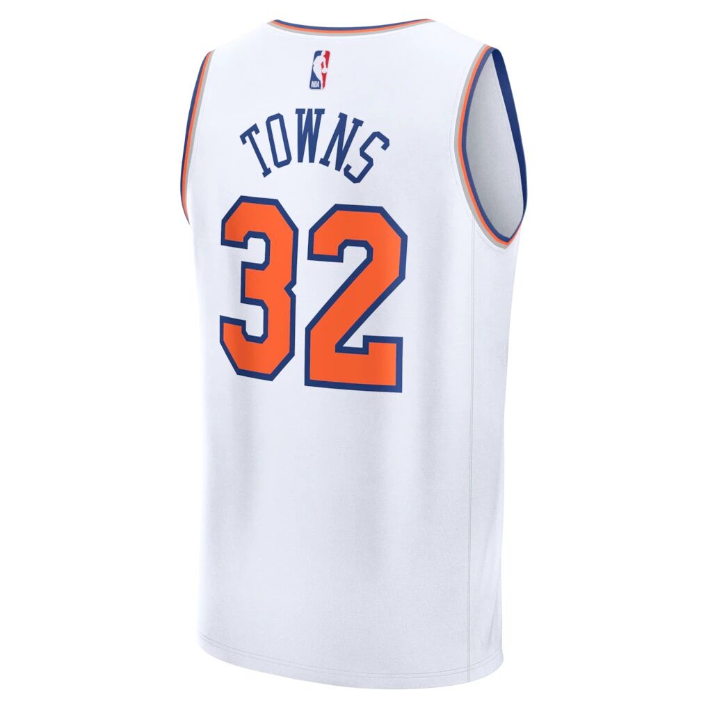 Karl-Anthony Towns New York Knicks Fashion7 Fast Break Replica Player Jersey - Association Edition
