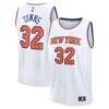 Karl-Anthony Towns New York Knicks Fashion7 Fast Break Replica Player Jersey - White - Front View