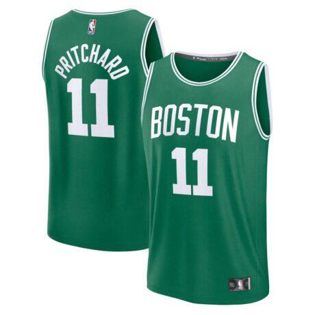 Payton Pritchard Boston Celtics Fanatics Fast Break Replica Jersey - Icon Edition - - Front View