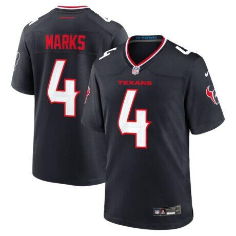 Woody Marks Houston Texans Nike Team Game Jersey - Navy - Front View
