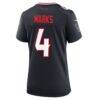Woody Marks Houston Texans Nike Women's Team Game Jersey - Navy - Detail View