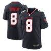 Cade Stover Houston Texans Nike Team Game Jersey - Navy - Front View