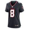 Cade Stover Houston Texans Nike Women's Team Game Jersey - Navy - Side View