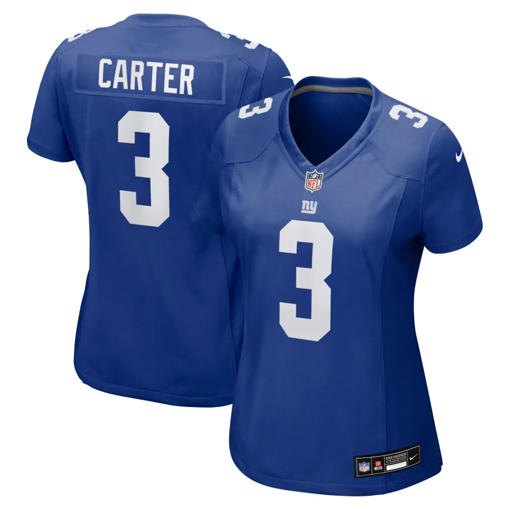 Abdul Carter New York Giants Nike Women's Team Game Jersey -  Royal