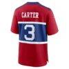 New York Giants Nike Alternate Game Jersey - Red - Detail View