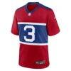 New York Giants Nike Alternate Game Jersey - Red - Side View
