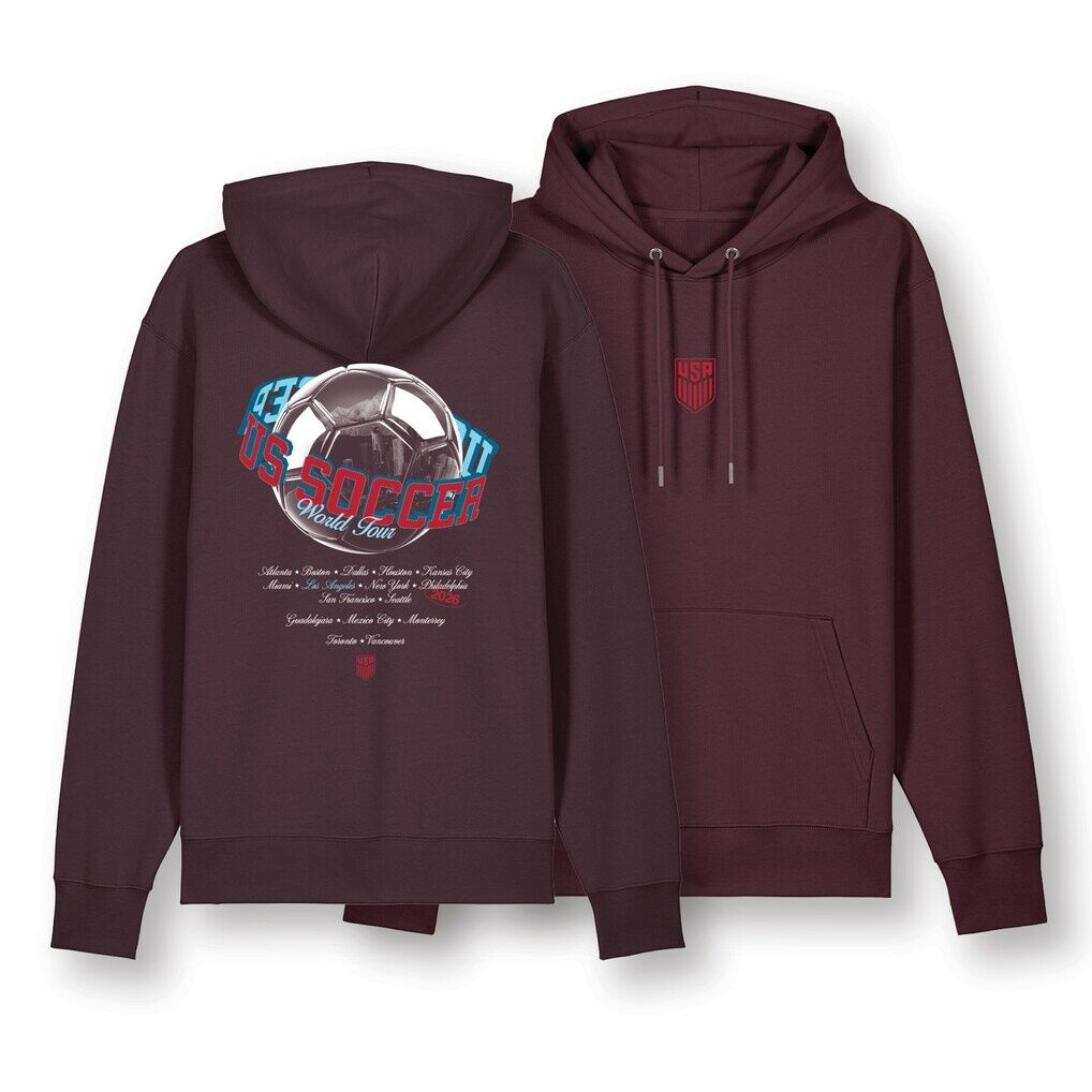 USMNT Uscape Apparel Unisex Oversized Los Angeles Globe Hoodie