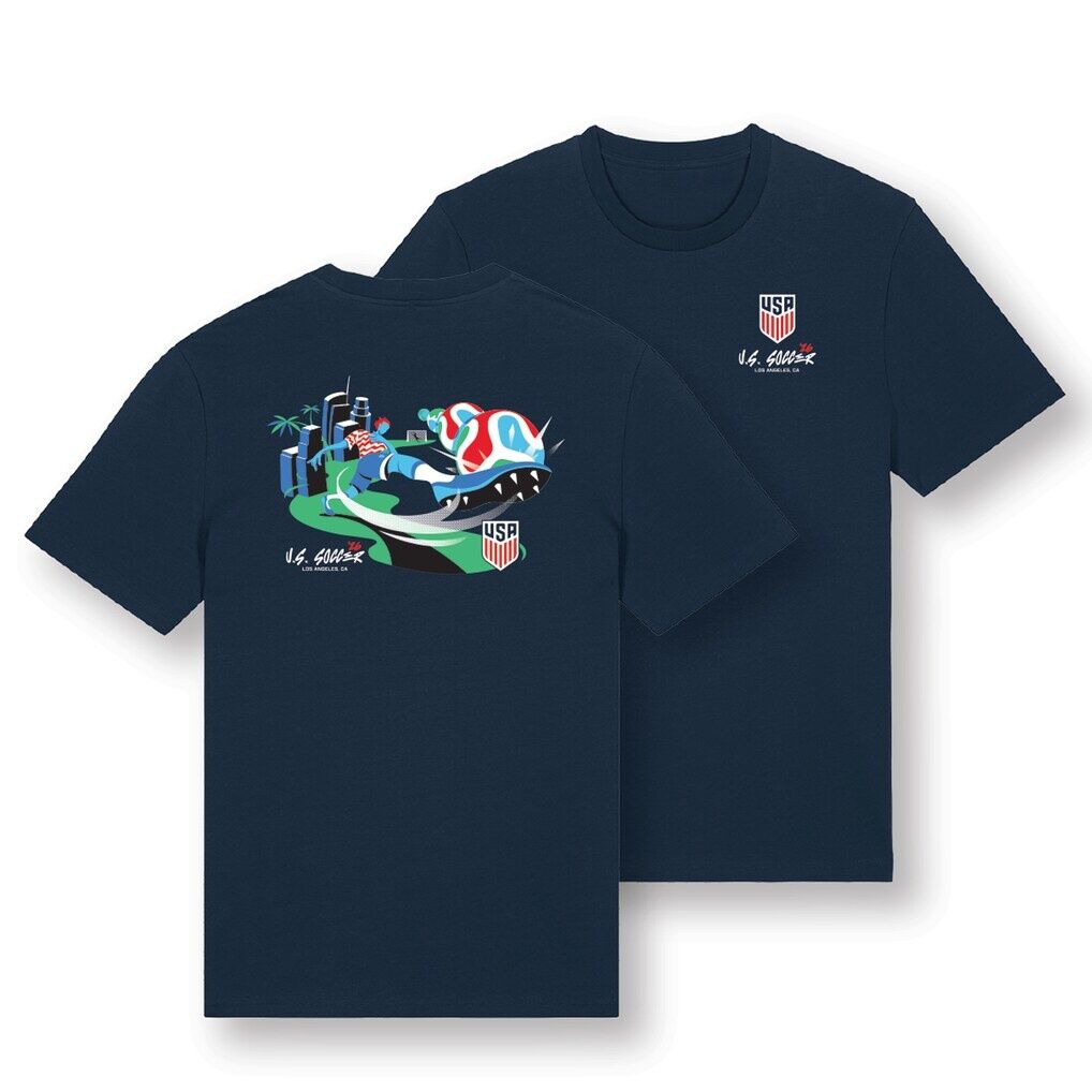 USMNT Uscape Apparel Unisex 2026 Host City U.S. Soccer x Los Angeles Script T-Shirt