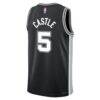 Stephon Castle San Antonio Spurs Nike Youth Swingman Jersey - Black - Detail View
