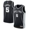 Stephon Castle San Antonio Spurs Nike Youth Swingman Jersey - Black - Front View