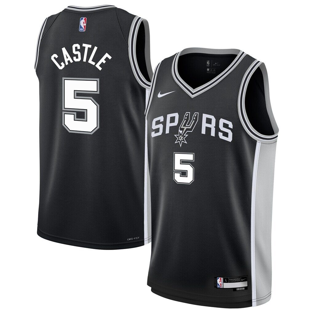 Stephon Castle San Antonio Spurs Nike Youth Swingman Jersey - Icon Edition