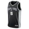 Stephon Castle San Antonio Spurs Nike Youth Swingman Jersey - Black - Side View