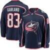 Conor Garland Columbus Blue Jackets Fashion7 Home Breakaway Jersey - Navy - Front View