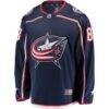 Conor Garland Columbus Blue Jackets Fashion7 Home Breakaway Jersey - Navy - Side View