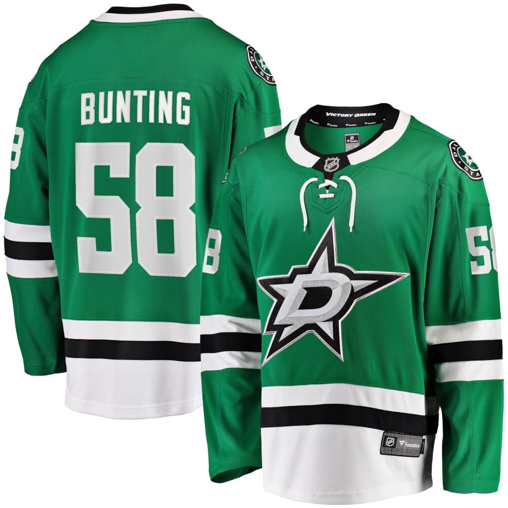 Michael Bunting Dallas Stars Fashion7 Home Breakaway Jersey - Kelly Green