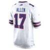 Josh Allen Buffalo Bills Nike White Game Player Jersey - White - Detail View