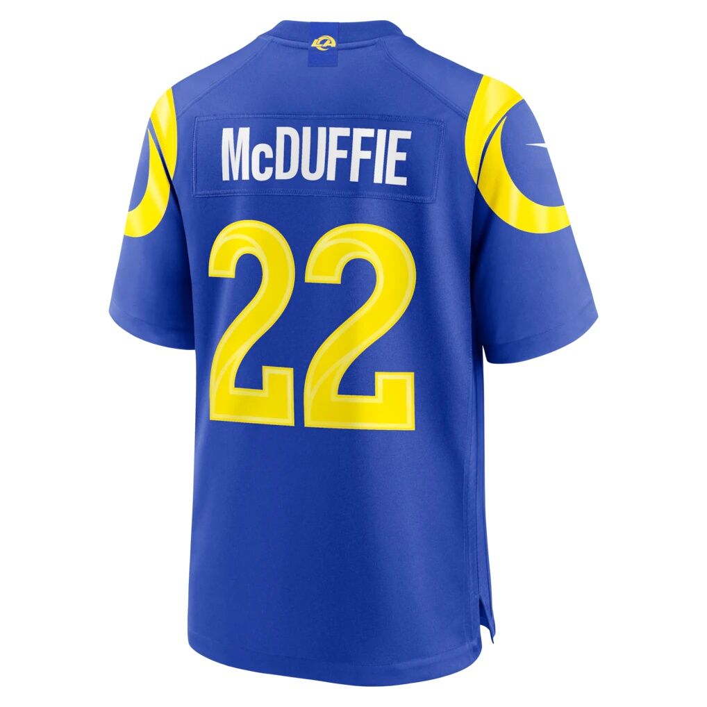 Trent McDuffie Los Angeles Rams Nike Team Game Player Jersey - Royal