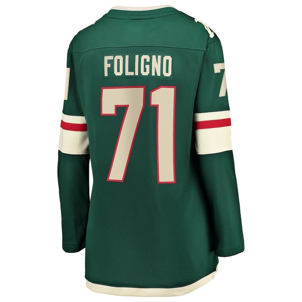 Nick Foligno Minnesota Wild Fashion7 Women's Home Breakaway Jersey