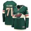 Nick Foligno Minnesota Wild Fashion7 Women's Home Breakaway Jersey - Green - Front View