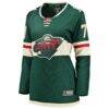 Nick Foligno Minnesota Wild Fashion7 Women's Home Breakaway Jersey - Green - Side View