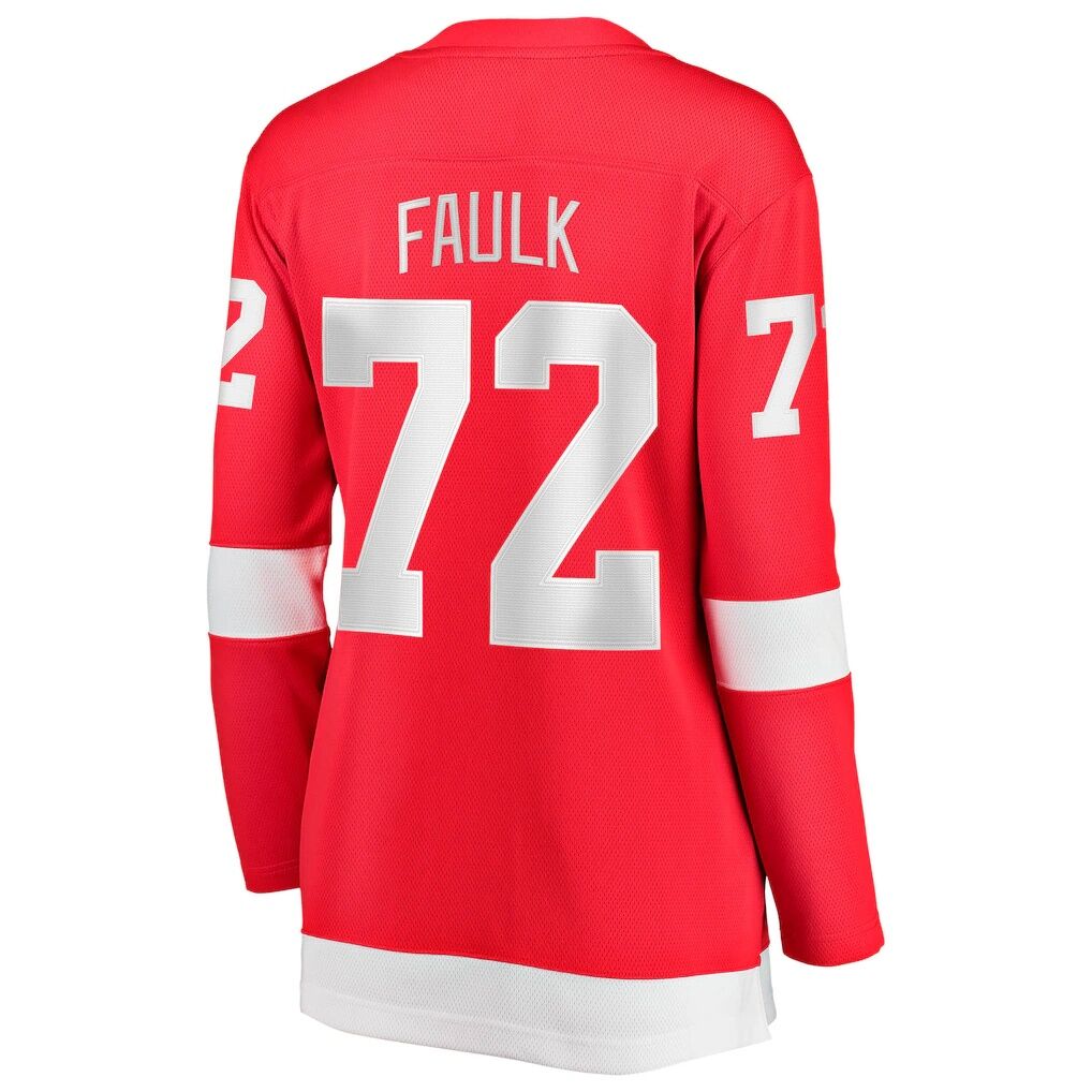 Justin Faulk Detroit Red Wings Fashion7 Women's Home Breakaway Jersey