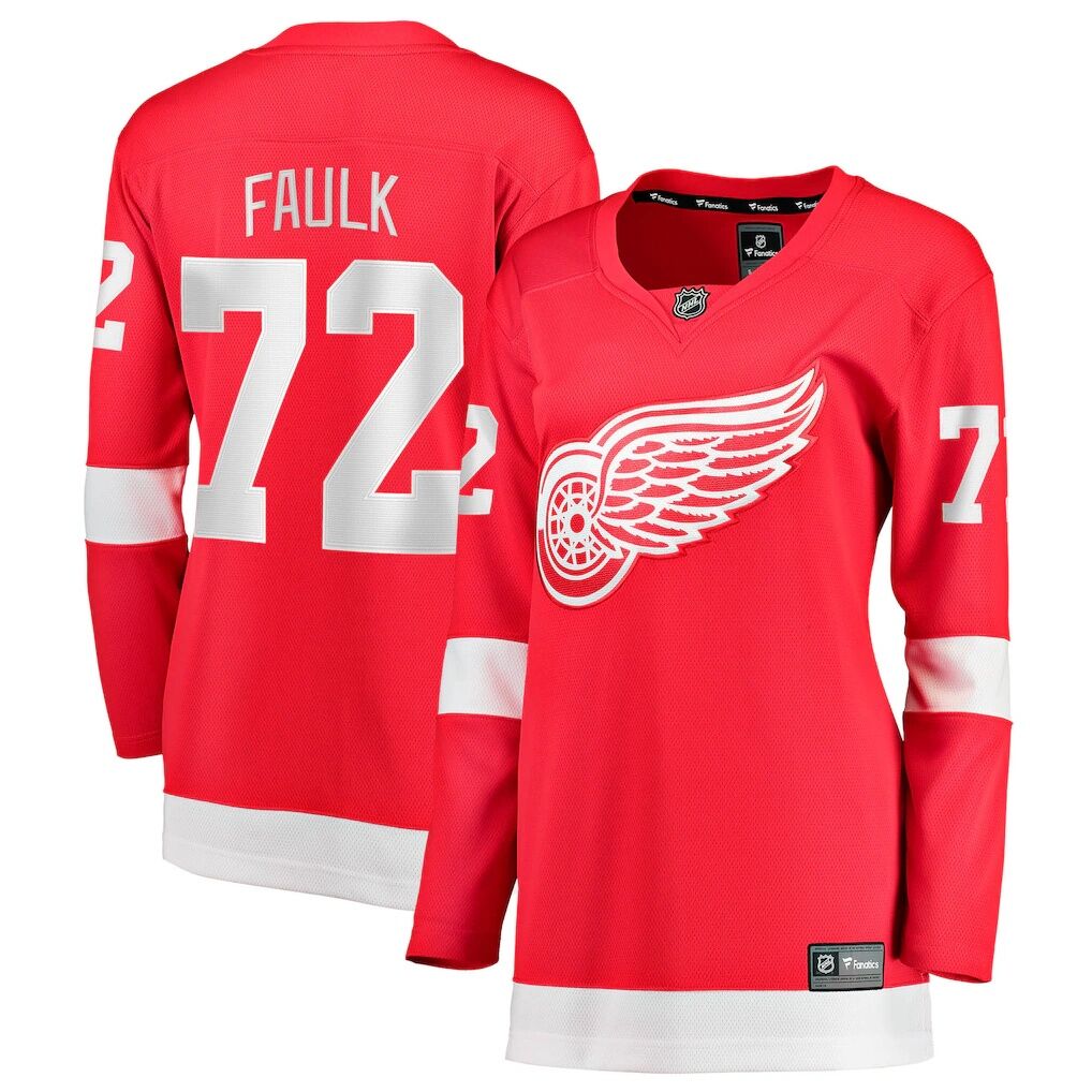 Justin Faulk Detroit Red Wings Fashion7 Women's Home Breakaway Jersey