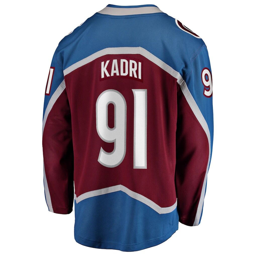 Nazem Kadri Colorado Avalanche Fashion7 Home Breakaway Jersey - Burgundy