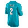 Malik Willis Miami Dolphins Nike Game Jersey - - Detail View