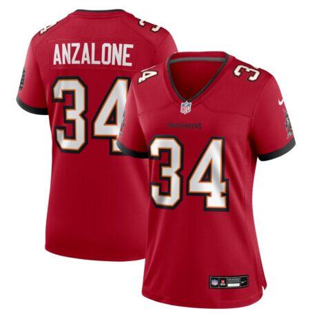 Alex Anzalone Tampa Bay Buccaneers Nike Women's Team Game Jersey - Red - Front View