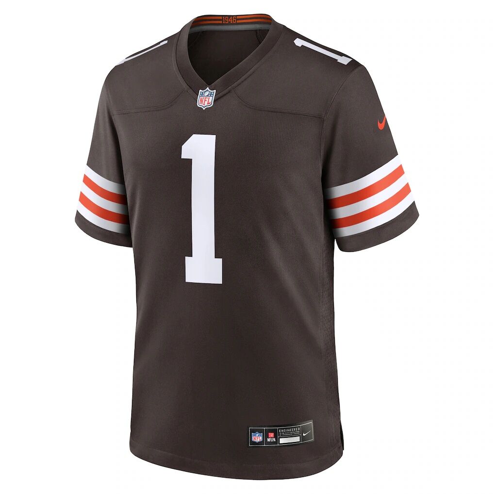 KC Concepcion Cleveland Browns Nike 2026 NFL Draft First Round Pick No. 24 Team Game Jersey