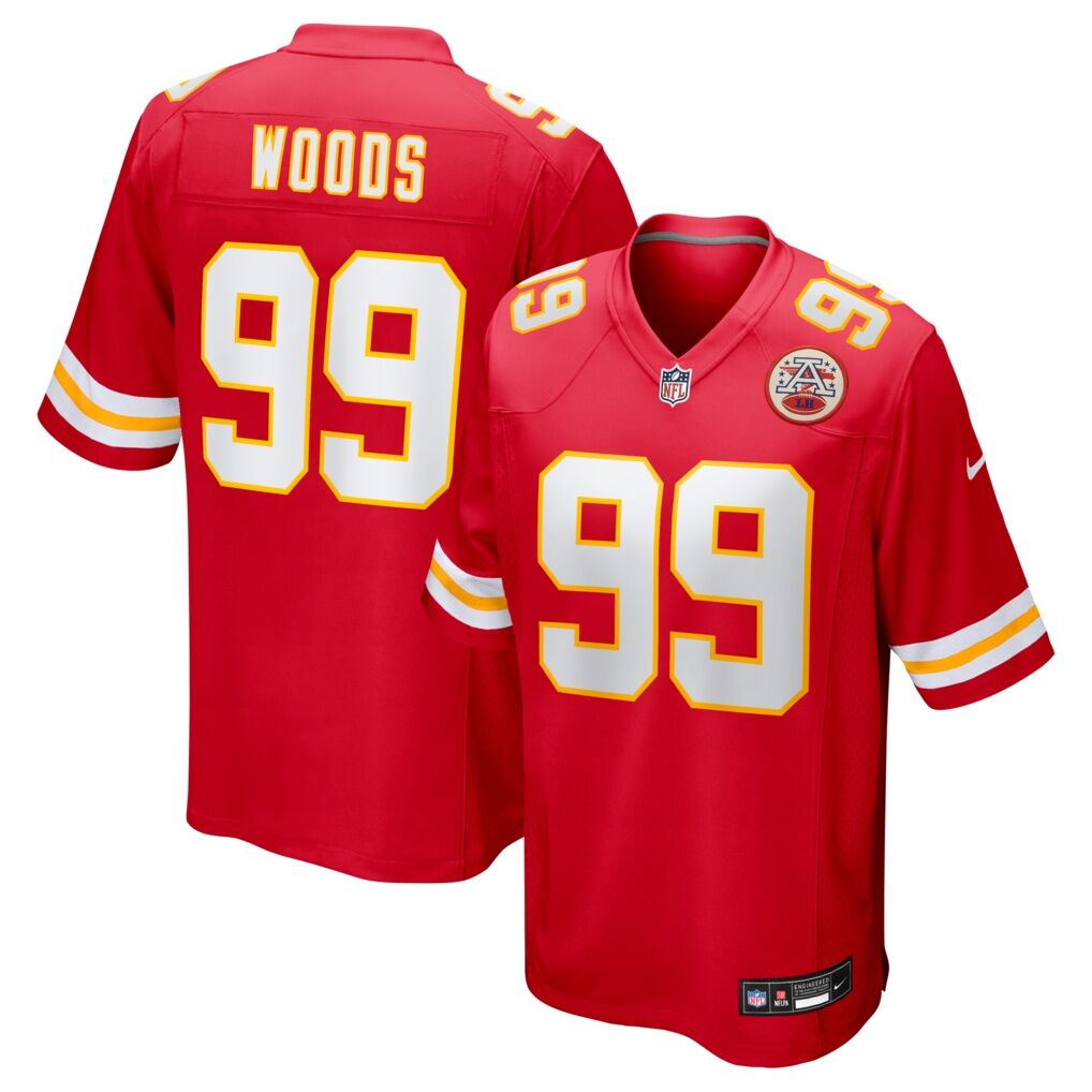 Peter Woods Kansas City Chiefs Nike 2026 NFL Draft First Round Pick No. 29 Team Game Jersey