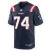 Caleb Lomu New England Patriots Nike 2026 NFL Draft First Round Pick No. 28 Team Game Jersey - Navy - Front View