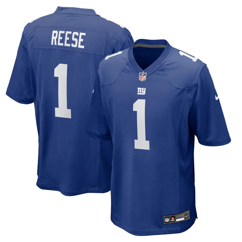 Arvell Reese New York Giants Nike 2026 NFL Draft First Round Pick No. 5 Team Game Jersey - Royal