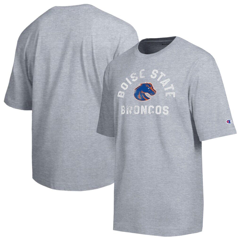 Boise State Broncos Champion Weathered Team T-Shirt - Heather Gray