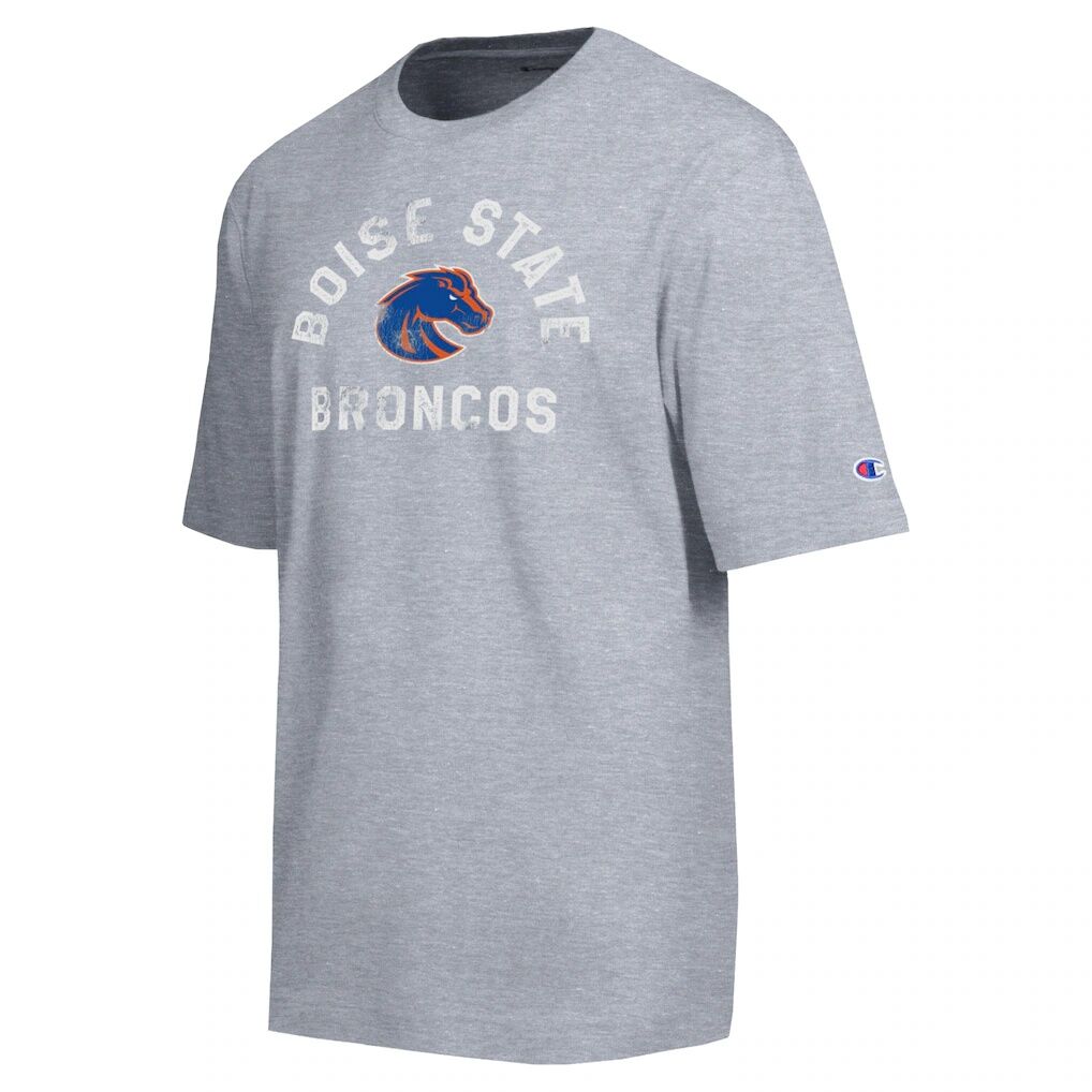 Boise State Broncos Champion Weathered Team T-Shirt - Heather Gray
