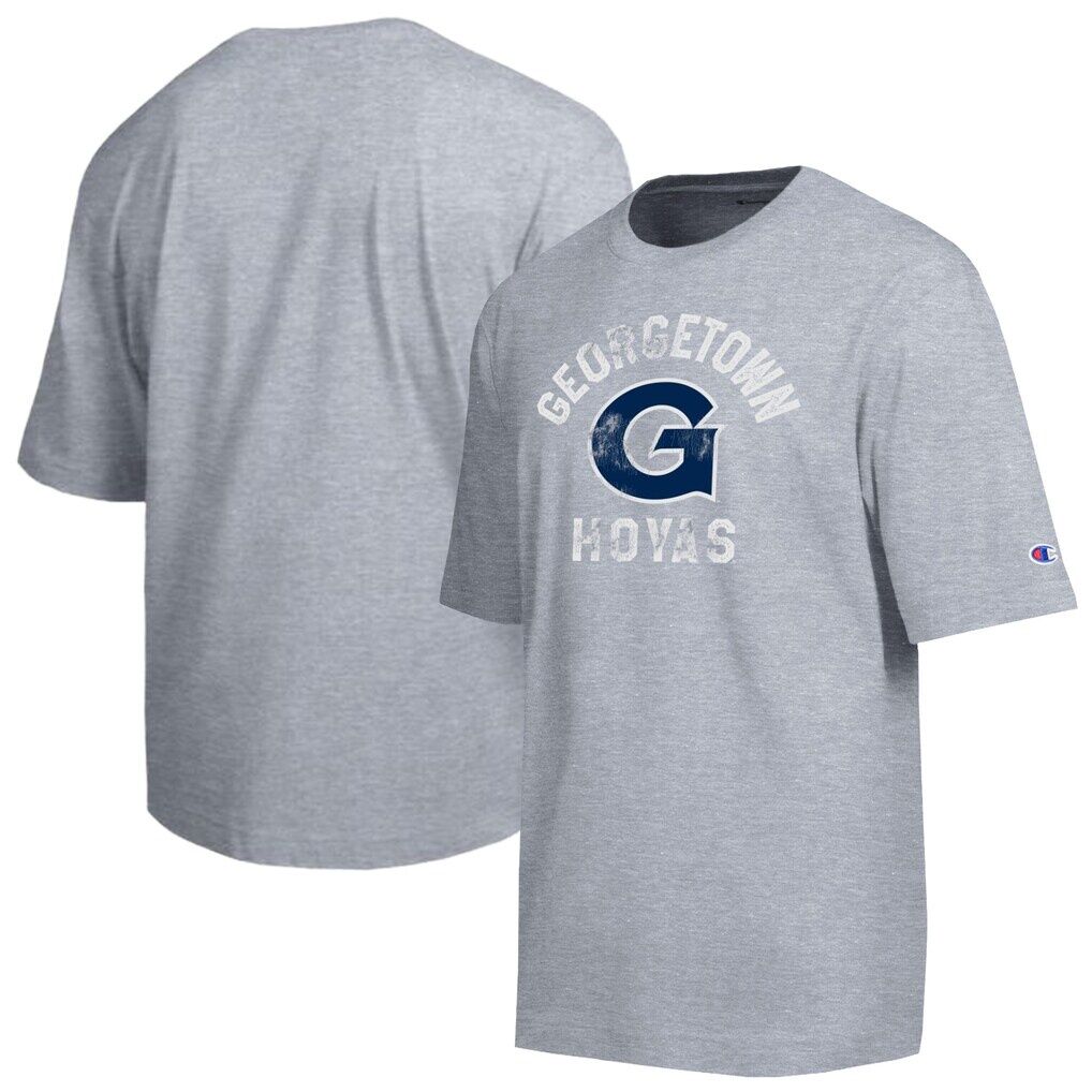 Georgetown Hoyas Champion Weathered Team T-Shirt - Heather Gray
