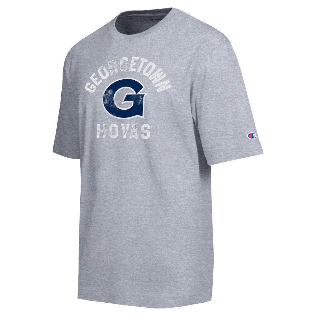 Georgetown Hoyas Champion Weathered Team T-Shirt - Heather Gray