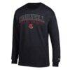 Cornell Big Red Champion Team Long-Sleeve T-Shirt - Black - Side View
