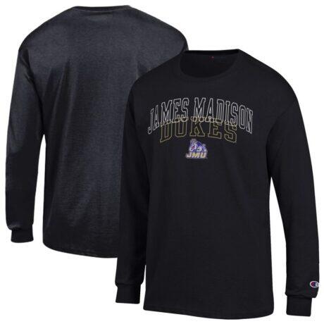 James Madison Dukes Champion Team Long-Sleeve T-Shirt - Black - Front View