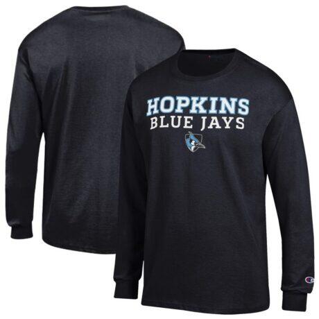 Johns Hopkins Blue Jays Champion Team Long-Sleeve T-Shirt - Black - Front View