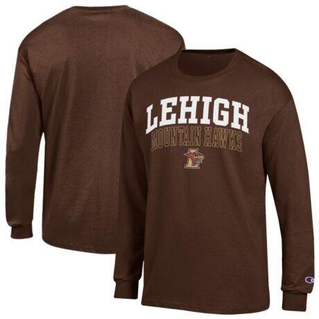 Lehigh Mountain Hawks Champion Team Long-Sleeve T-Shirt - Brown - Front View