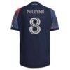 Jack McGlynn Houston Dynamo FC adidas 2026 Mission Control On-Field Authentic Patch Jersey - Blue - Detail View