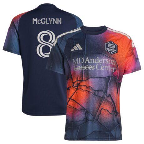 Jack McGlynn Houston Dynamo FC adidas 2026 Mission Control Replica Jersey - Blue - Front View